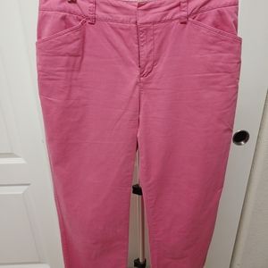 Eddie Bauer pink capris size 6